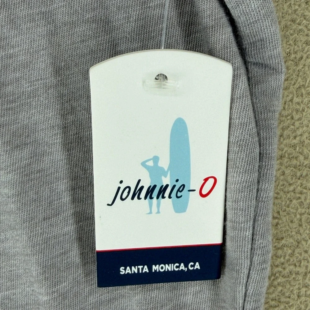 Johnnie O Mens‎ XLarge Hangin Out Golf Polo Shirt Steel Grey Pocket Embroidered
